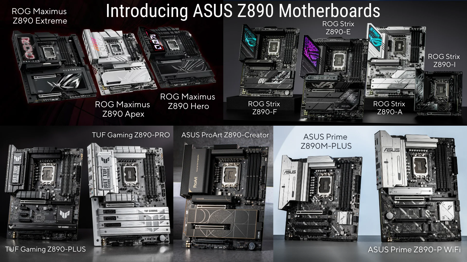 Buy ASUS Z890 Motherboards from Revolutionary Technology in Seattle, Washington